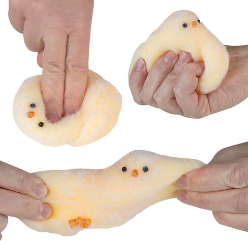 Orb tabalicious taba squishy chick (أصفر) - taba squishy fluffs - Squish والضغط على هذه الاستحمام الناعمة اللزجة ، taba ، مثالية لتخفيف الإجهاد - ألعاب الحسية والملل للأطفال والبالغين in Saudi Arabia
