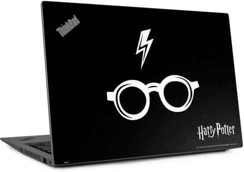 Skinit Decal Laptop Skin Compatible with Thinkpad X1 Carbon (6th Gen 2018) - Officially Licensed Warner Bros Harry Potter Scar and Glasses Design in Saudi Arabia