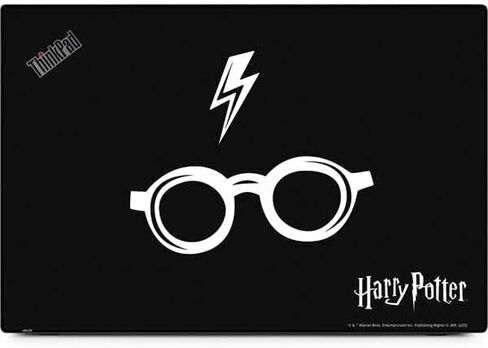 Skinit Decal Laptop Skin Compatible with Thinkpad X1 Carbon (6th Gen 2018) - Officially Licensed Warner Bros Harry Potter Scar and Glasses Design in Saudi Arabia