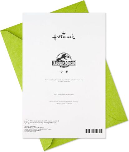 بطاقة عيد ميلاد هولمارك جوراسيك العالمية مع Sound (pop up t-rex) للأطفال والآباء والأصدقاء والعائلة in Saudi Arabia