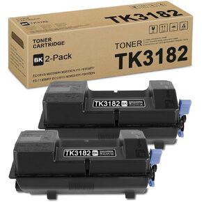 2 حزمة TK3182 خرطوشة الحبر الأسود: تتوافق TK3182K TK-3182 خرطوشة الحبر الاستبدال الحبر لـ Kyocera EcoSys M3655IDN P3055DN Printer ، 21،500 صفحة لكل منهما in Kuwait