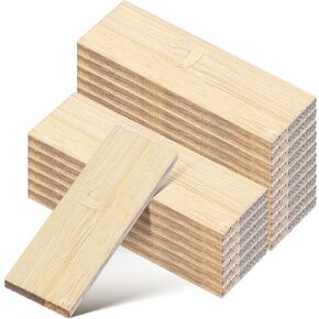 TOYANDONA 48pcs Miniature Dollhouse Flooring - 1:12 Scale Mini Floor Boards Dollhouse Wood Flooring for Doll House Accessories - Rectangular, Bamboo in Kuwait