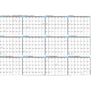 JJH Planners - Laminated - 24" X 36" Large 2026 Erasable Wall Calendar - Horizontal 12 Month Yearly Annual Planner (26h-24x36) in Saudi Arabia