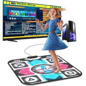 USB Dance Mat for PC/Computer, Upgraded Dance Pad for Home Entertainment & Exercise, Dancing Game Installer Included, Only Compatible with Windows System (Pattern-A) in Saudi Arabia