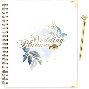 Wedding Planner Book and Organizer, Bridal Planner Includes Countdown Calendar, Beautiful Pen, Wedding Planning Book, Budget Planner, Wedding Timeline, Vendor Contacts. in Saudi Arabia