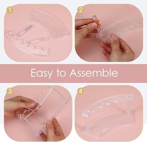 2 Pcs Pen Display Stand 6 Slot Pen Stand Transparent Pen Display Stands for Vendor Events Eyebrow Pens Stands Makeup Brush Rack Organizer Suitable for School, Office, Store, Household Supplies in Saudi Arabia