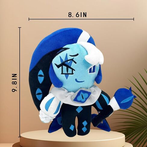Shadow Milk Cookie Plush ، 9.8 '' Kawaii Cookie Run Toy Plush Toy ، هدية احتفالية لعشاق ألعاب الفيديو أو الأطفال in Saudi Arabia