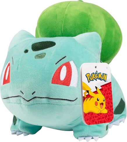 Pokemon 8-Inch Bulbasaur Starter Plush - Officially Licensed - Authentic Soft Stuffed Pokeball Toy - Gift for Kids, Boys, Girls - 2+ in Saudi Arabia
