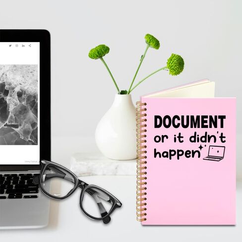 FOKCBOCM HR gifts for Women Funny, Thank You Appreciation Gift for HR Coworker Team, Funny Sarcastic Gifts for Human Resources Coworker, HR Colleague Birthday Gag Gifts office Spiral Notebooks-DFB09 in Saudi Arabia