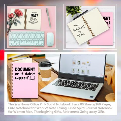 FOKCBOCM HR gifts for Women Funny, Thank You Appreciation Gift for HR Coworker Team, Funny Sarcastic Gifts for Human Resources Coworker, HR Colleague Birthday Gag Gifts office Spiral Notebooks-DFB09 in Saudi Arabia