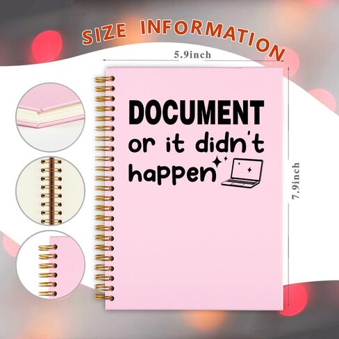 FOKCBOCM HR gifts for Women Funny, Thank You Appreciation Gift for HR Coworker Team, Funny Sarcastic Gifts for Human Resources Coworker, HR Colleague Birthday Gag Gifts office Spiral Notebooks-DFB09 in Saudi Arabia