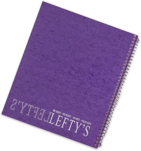 أحكمت الكلية اليسرى دفتر ملاحظات مطبوع بـ "Lefty's" على الغلاف ، مجموعة من 5 ألوان متنوعة in Saudi Arabia