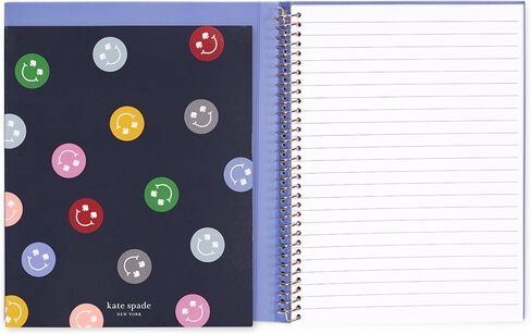 دفتر ملاحظات Kate Spade New York Small Small ، 8.25 "× 6.75" دفتر مجلة مع 112 صفحة مبطنة (Spade Smiley) in Saudi Arabia