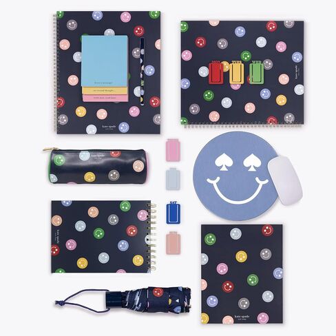 دفتر ملاحظات Kate Spade New York Small Small ، 8.25 "× 6.75" دفتر مجلة مع 112 صفحة مبطنة (Spade Smiley) in Saudi Arabia