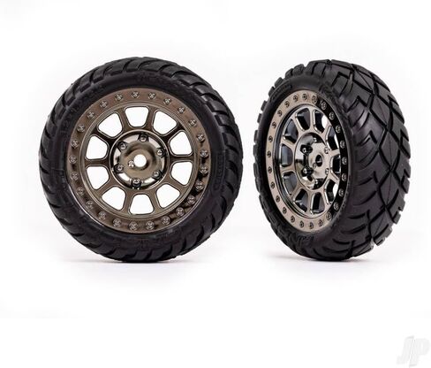 Traxxas Tyre and Wheels Black Chrome 2.2 Inch Anaconda Tyre 2479T in Saudi Arabia