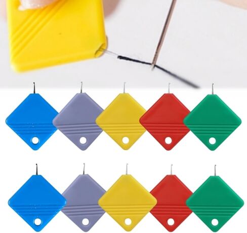 EgamyClow Automatic Needle Threader for Hand Sewing, Embroidery & Sewing Machines – Universal Fit for All Needles Durable, Lightweight Tool for Elderly & Visually Impaired (5PCS(5 Colors)) in Saudi Arabia