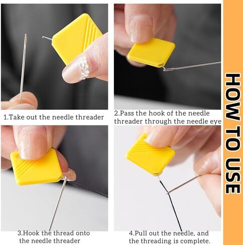 EgamyClow Automatic Needle Threader for Hand Sewing, Embroidery & Sewing Machines – Universal Fit for All Needles Durable, Lightweight Tool for Elderly & Visually Impaired (5PCS(5 Colors)) in Saudi Arabia