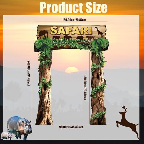 حيوانات الغابة زخارف حفلة عيد ميلاد الحفلة سفاري الشرفة الشرفة لافتة خلفية Safari Safari Safari Safari in Kuwait