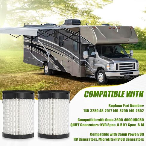 140-3280 Air Filter for Compatible with Onan Micro Quiet Generator Air Filter 3600 4000 48-2017 in Kuwait