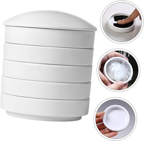 Uonlytech Porcelain Watercolor Palette Layers Ceramic Ink Saucer Paint Trays for Artists Students in Saudi Arabia