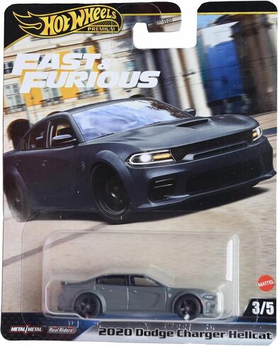 Hot Wheels 2020 Dodge Charger Hellcat, Fast & Furious 3/5 [Gray] in Saudi Arabia