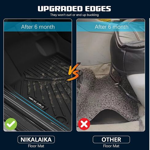 سجادات أرضية لسيارة Honda Pilot 2023 2024 بطانات أرضية مطاطية TPE للحماية من جميع الأحوال الجوية لملحقات Honda Pilot 2023 2024، عديمة الرائحة مضادة للانزلاق، الصف الأول والثاني والثالث، أسود in Kuwait