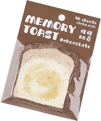 30 Sheets Bread Shaped Memo Pads Use Sticky Notes Ideal for Leaving Messages in Saudi Arabia