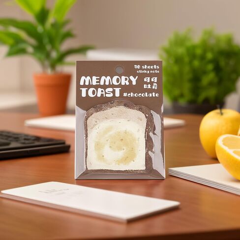 30 Sheets Bread Shaped Memo Pads Use Sticky Notes Ideal for Leaving Messages in Saudi Arabia