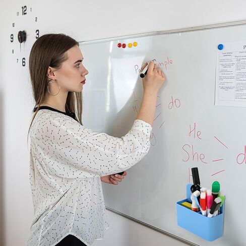 6 Pcs Magnetic Dry Erase Marker Holder for Whiteboard, Magnet Pencil Storage Organizer for Office Refrigerator Locker Classroom Organization Metal Cabinets in Saudi Arabia