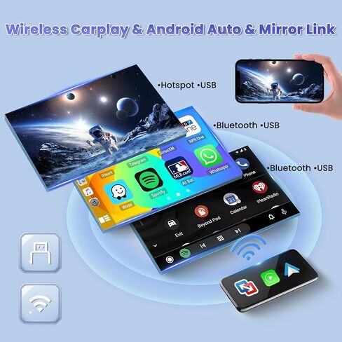 2 + 64 جيجابايت لسيارة Hyundai Elantra 2007-2010 Android راديو السيارة مع Apple CarPlay اللاسلكي Android Auto Hikity 9 بوصة شاشة تعمل باللمس سيارة ستيريو بلوتوث راديو السيارة HiFi GPS Navigation WiFi كاميرا احتياطية Mic in Saudi Arabia