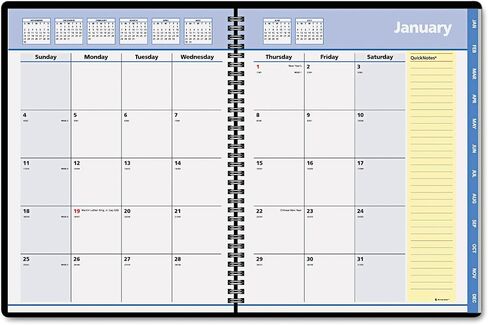 At-A-Glance 76-08-05 Quicknotes monthly appt. book, telephone/address section, 6-7/8 x 8-3/4, Black in Saudi Arabia