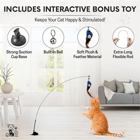 Snuggle & Play أنظمة الجدران تسلق القطط - مجموعة أثاث حديث مع 3 خطوات وجثم ، متسلق الجدار العمودي للقطط الداخلية ، تشمل لعبة العصا in Saudi Arabia