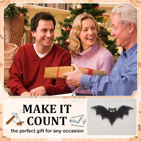 Webeedy DIY BAT String Art Kit String Making Kit Halloween Thief String Art Crafts Kit للمبتدئين مع التعليمات وجميع اللوازم لحفلات العائلة الفنية لوازم الهالوين in Kuwait