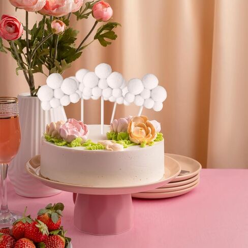 20 PCS Cloud Cake Topper ، Cloud Cloud Cake Decorations Clouds على شكل حلوى تختار الديكور لعيد ميلاد الكعك لوازم الزفاف in Saudi Arabia