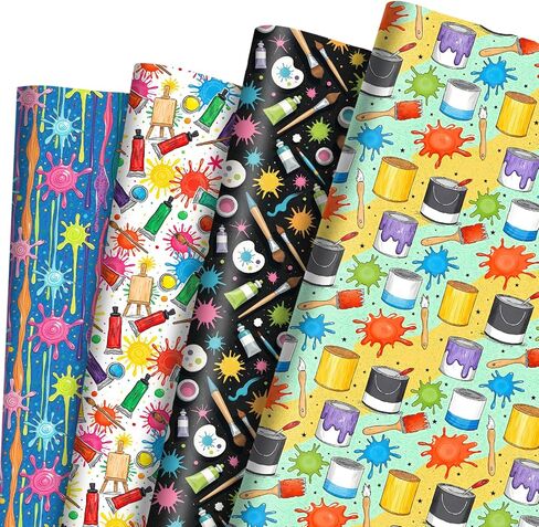 Pineraap 12 Sheets Chef Cooking Wrapping Paper, Vegetable Cooking Theme Gift Wrap Paper for Baker, Tomato, Chef Design Folded Flat Art Paper for Birthday, Kitchen Gifts, DIY Crafts, 19.7 x 27.6 Inch in Saudi Arabia