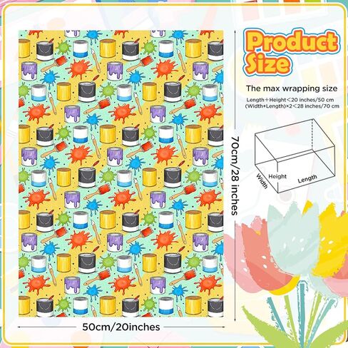 Pineraap 12 Sheets Chef Cooking Wrapping Paper, Vegetable Cooking Theme Gift Wrap Paper for Baker, Tomato, Chef Design Folded Flat Art Paper for Birthday, Kitchen Gifts, DIY Crafts, 19.7 x 27.6 Inch in Saudi Arabia