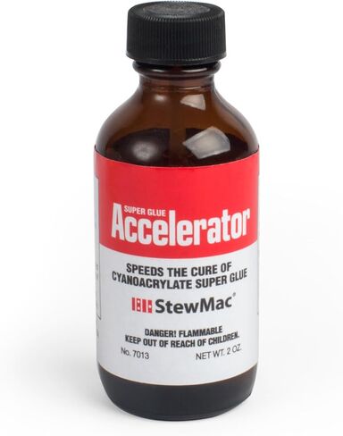 StewMac Accelerator for Super Glue, 2 oz. Brush-on, Clear Liquid, Plastic Compatible, Quick Bonding Time in Saudi Arabia
