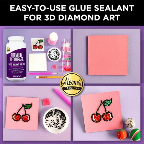 Aleene's Premium Decoupage Sealer, Gloss Finish, Quick Dry, Shiny Finish 16 fl oz in Saudi Arabia