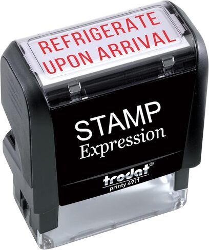 StampExpression - الثلاجة عند وصول مكتب الطوابع المطاطية للمكتب - الحبر الأحمر (A -5598) in Saudi Arabia