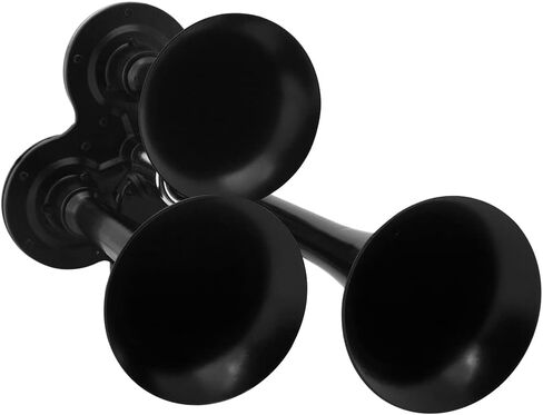 Vixen Horns Train Horn for Truck/Car. 3 Air Horn Chrome Plated Trumpets. Super Loud dB. Fits 12v/24v Vehicles like Semi/Pickup/Jeep/RV/SUV VXH3311C in Kuwait