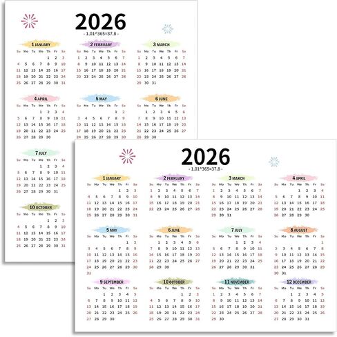 2026 التقويم الحائط 12 شهرًا ، تقويم السنة الكاملة 2026 صفحة واحدة ، مخطط سنوي 2026 لمكتب مكتب الثلاجة في مدرسة مدرسة مدرسية لطيف ونقلت ملهمة صغيرة ، أفقية/عمودية قابلة للعكس in Saudi Arabia