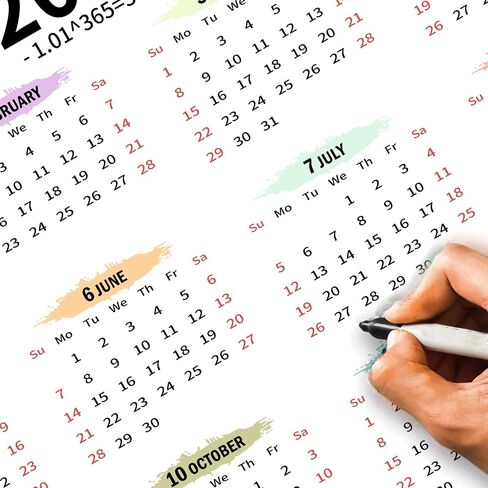 2026 التقويم الحائط 12 شهرًا ، تقويم السنة الكاملة 2026 صفحة واحدة ، مخطط سنوي 2026 لمكتب مكتب الثلاجة في مدرسة مدرسة مدرسية لطيف ونقلت ملهمة صغيرة ، أفقية/عمودية قابلة للعكس in Saudi Arabia