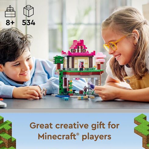 LEGO Minecraft The Training Grounds Toy Building Set 21183 Minecraft Toy for Kids, Boys and Girls Age 8+ Years Old, Building Kit with House, Cave, Trapdoor, and Ninja, Rogue and Bat Minecraft Figures in Saudi Arabia