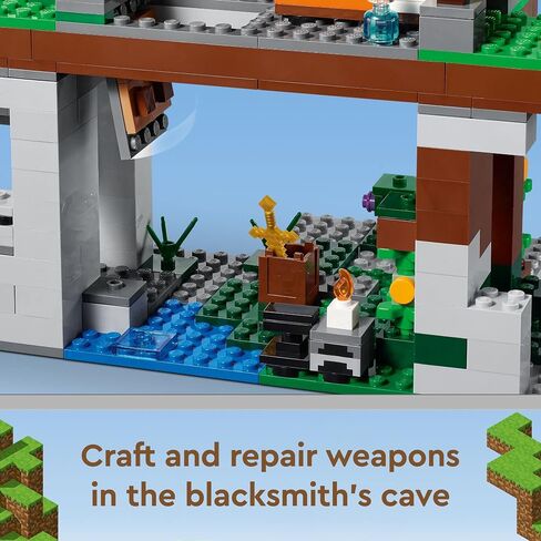 LEGO Minecraft The Training Grounds Toy Building Set 21183 Minecraft Toy for Kids, Boys and Girls Age 8+ Years Old, Building Kit with House, Cave, Trapdoor, and Ninja, Rogue and Bat Minecraft Figures in Saudi Arabia