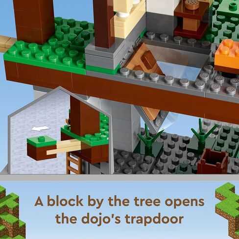 LEGO Minecraft The Training Grounds Toy Building Set 21183 Minecraft Toy for Kids, Boys and Girls Age 8+ Years Old, Building Kit with House, Cave, Trapdoor, and Ninja, Rogue and Bat Minecraft Figures in Saudi Arabia