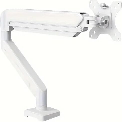 Single Monitor Stand, Supports up to 32 inches, Each Screen Weighs 19.8 pounds, Computer Desk Mount, Adjustable TV Stand(White) in Kuwait