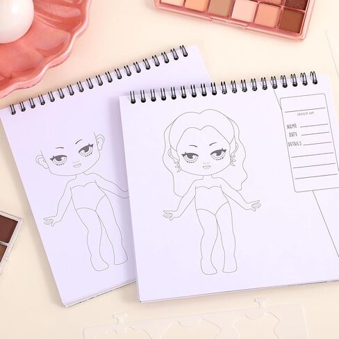 فتيات اللباس اللباس كتاب ملصق ، 26 صفحة كتاب تلوين Guru Guru for Girl ، كتاب رسم للأزياء وكتب الملصقات للأطفال in Kuwait