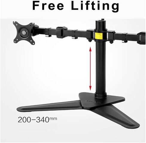Desktop 10"-30" Dual Monitor Stand Mounting Arm Full Motion LED LCD Computer Monitor Stand Max Load 10kg per Head D2D in Saudi Arabia