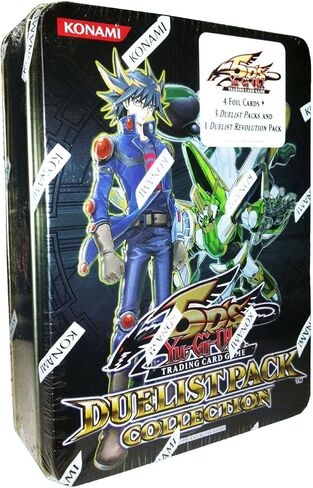YuGiOh 5Ds 2011 Duelist Pack Collection Tin Frozen Fitzgerald, Underground Arachnid, Zeman the Ape King Hundred Eyes Dragon in Saudi Arabia