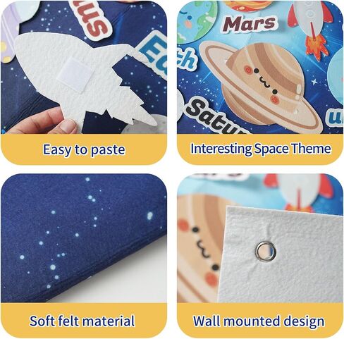 مجموعة قصة SODDLES SODER SODER SETTER ، لوحات فانيلا بلوك 33 قدمًا ، ألعاب فضائية للأطفال من عمر 3 إلى 5 سنوات ، ألعاب Montessori Educational Sensory ، مجلس النشاط للبنين والبنات in Saudi Arabia